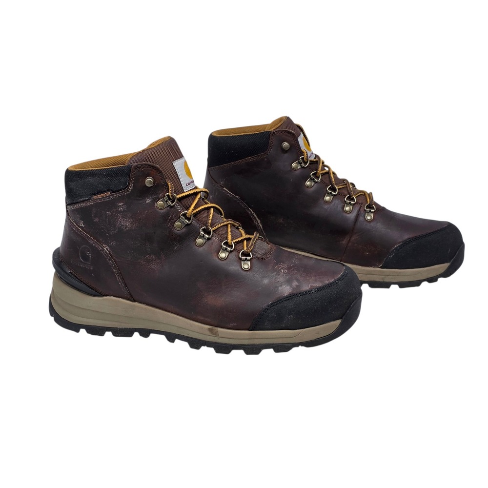 Carhartt Gilmore 5-Inch Alloy Toe Work Hiker Boots Brown Leather Men 13 FH5550-M